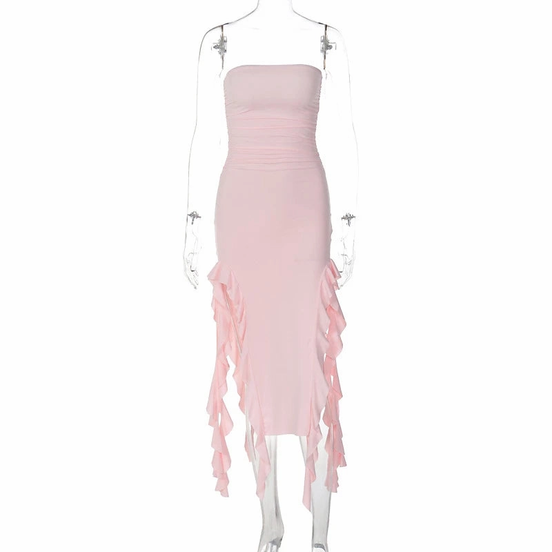 European and American One Shoulder Slim Fit Dress for Chic Style
