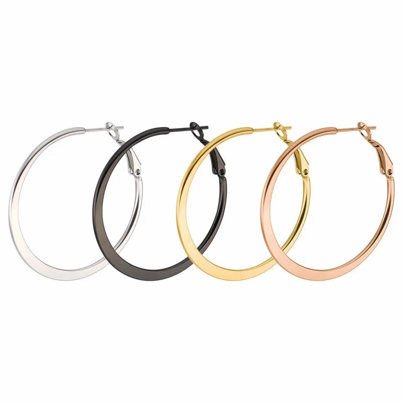 Fashion Big Hoop Earrings Geometric Statement Earring Jewelry