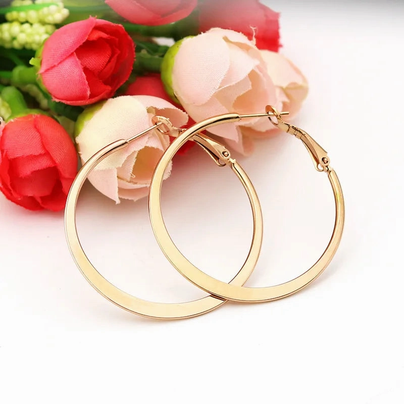Fashion Big Hoop Earrings Geometric Statement Earring Jewelry