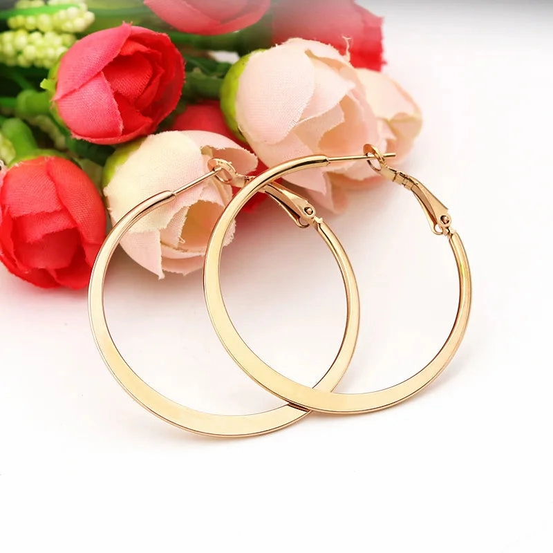 Fashion Big Hoop Earrings Geometric Statement Earring Jewelry