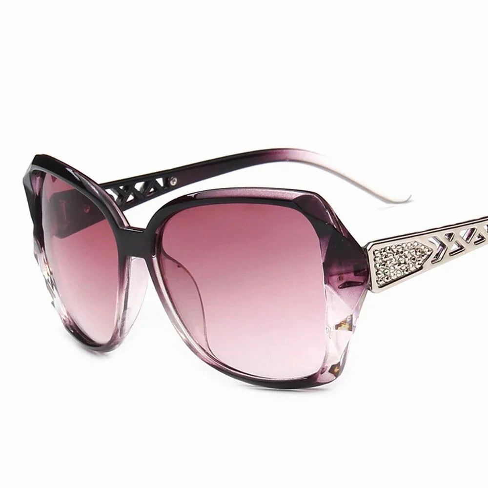 Fashion Big Purple Sunglasses Women Luxury Square Shades