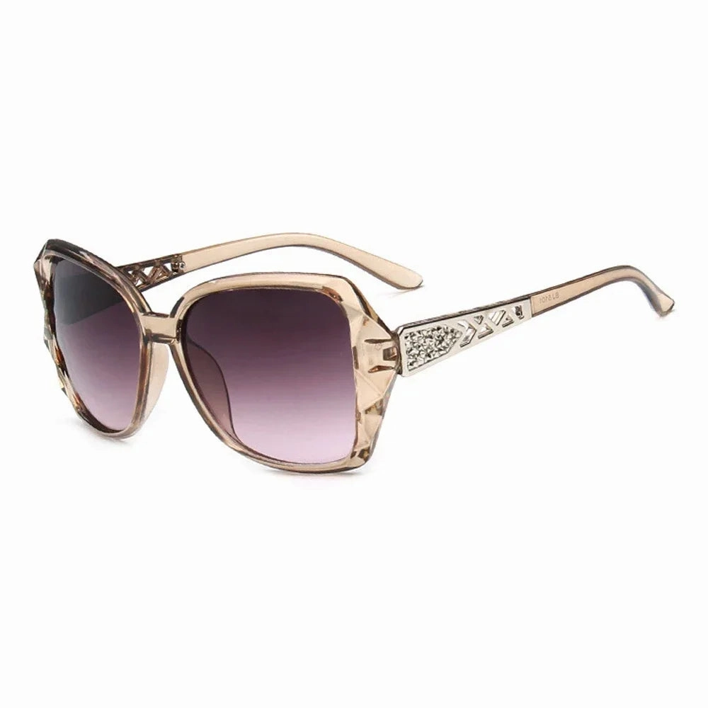 Fashion Big Purple Sunglasses Women Luxury Square Shades