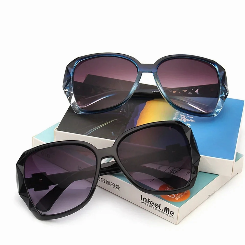 Fashion Big Purple Sunglasses Women Luxury Square Shades