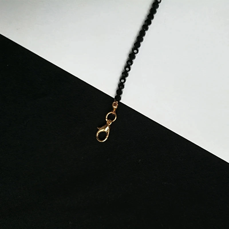 Fashion Brand Simple Black Beads Short Necklace for Women