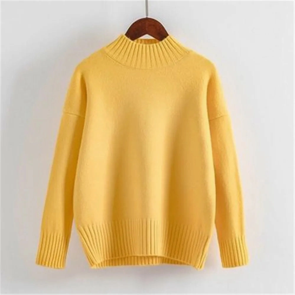 Fashion Cashmere Turtleneck Sweater Women Autumn Winter