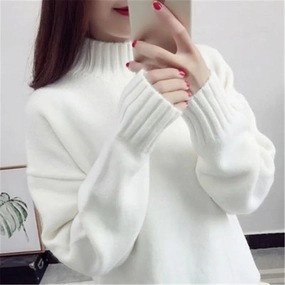 Fashion Cashmere Turtleneck Sweater Women Autumn Winter