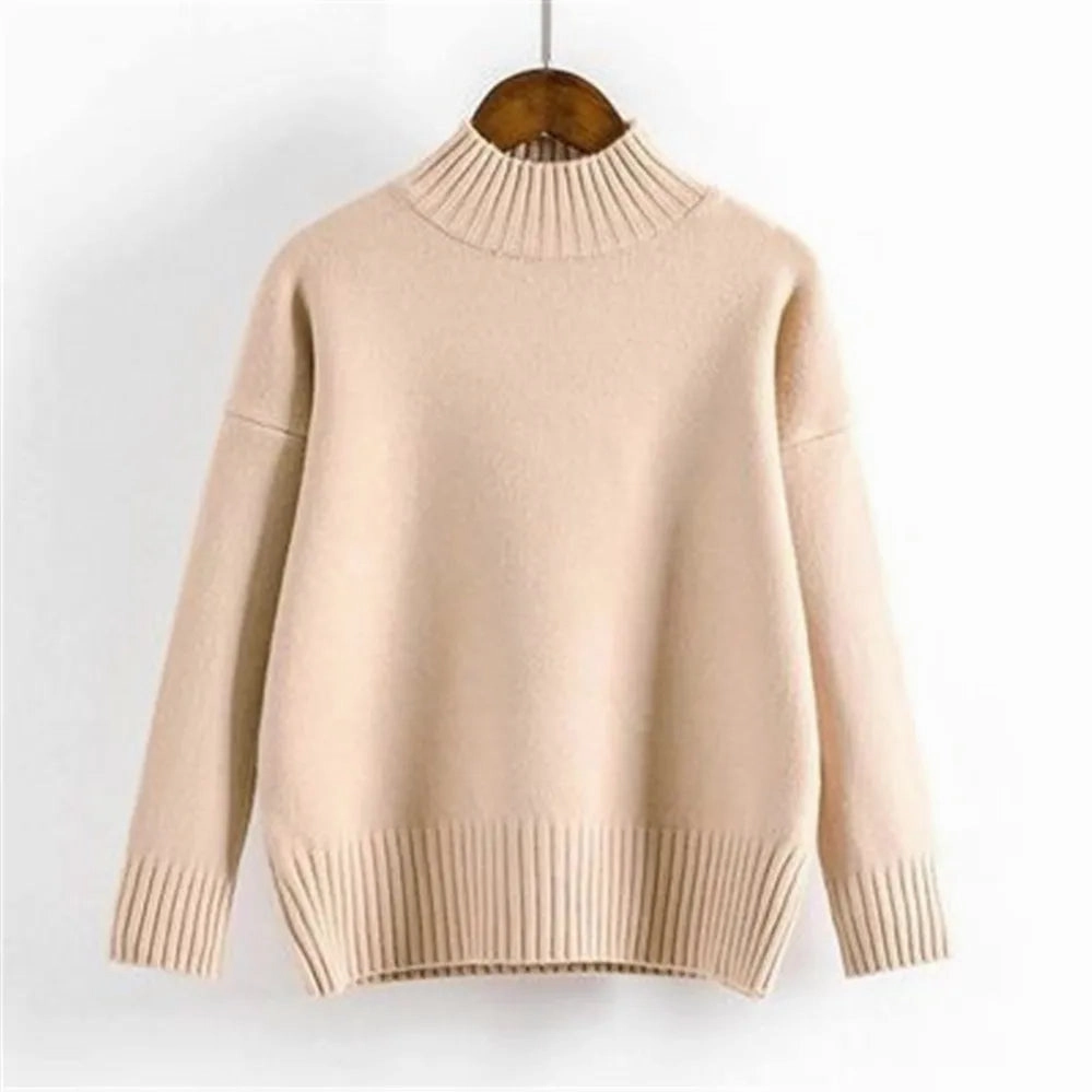 Fashion Cashmere Turtleneck Sweater Women Autumn Winter
