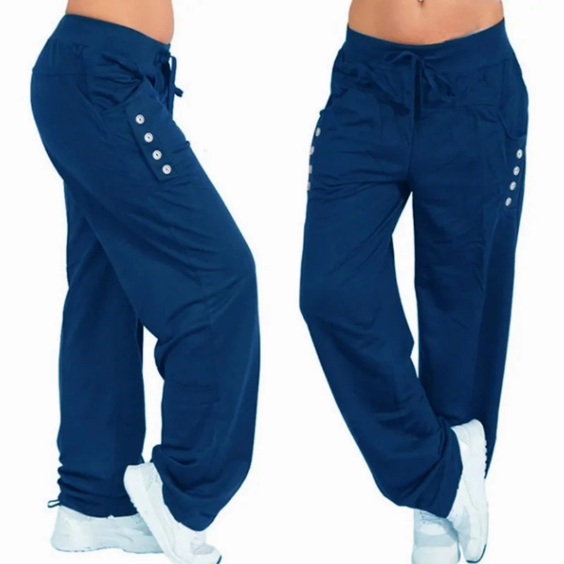 Fashion Casual Joggers Women's High Waist Baggy Sweatpants for Running and Jogging Sports, Perfect for Streetwear Style