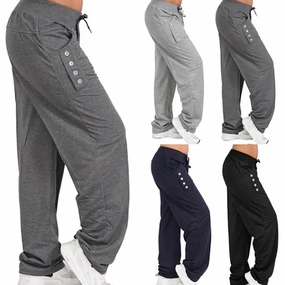 Fashion Casual Joggers Women's High Waist Baggy Sweatpants for Running and Jogging Sports, Perfect for Streetwear Style