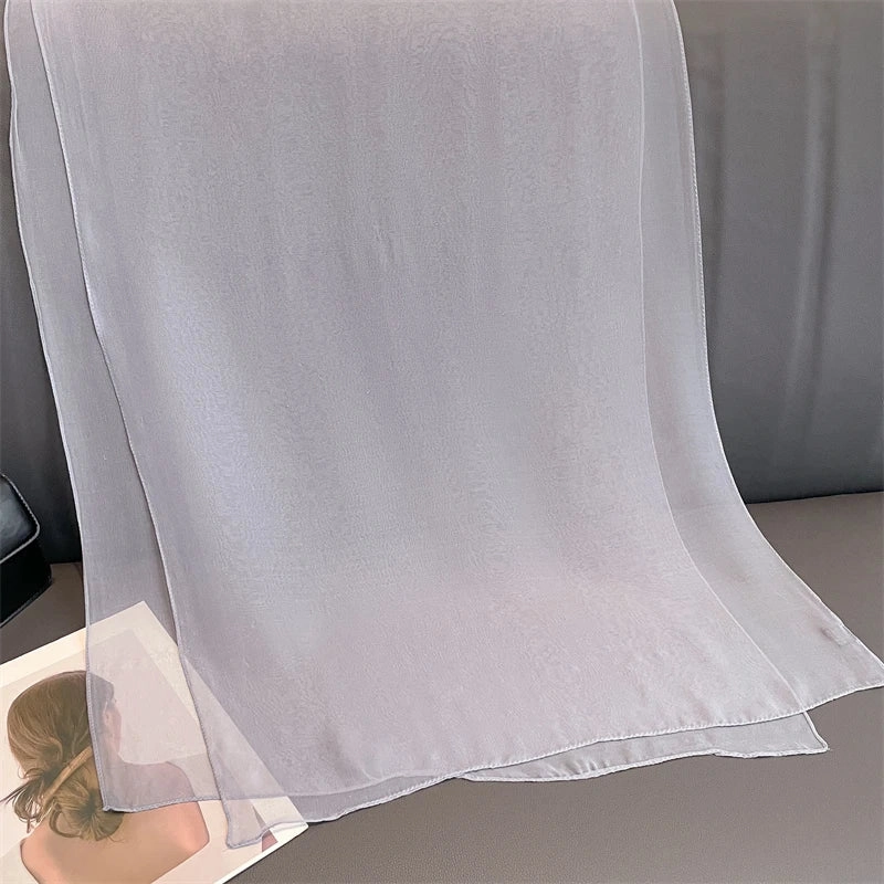 Fashion Chiffon Soft Solid Scarf Shawl for Elegant Style