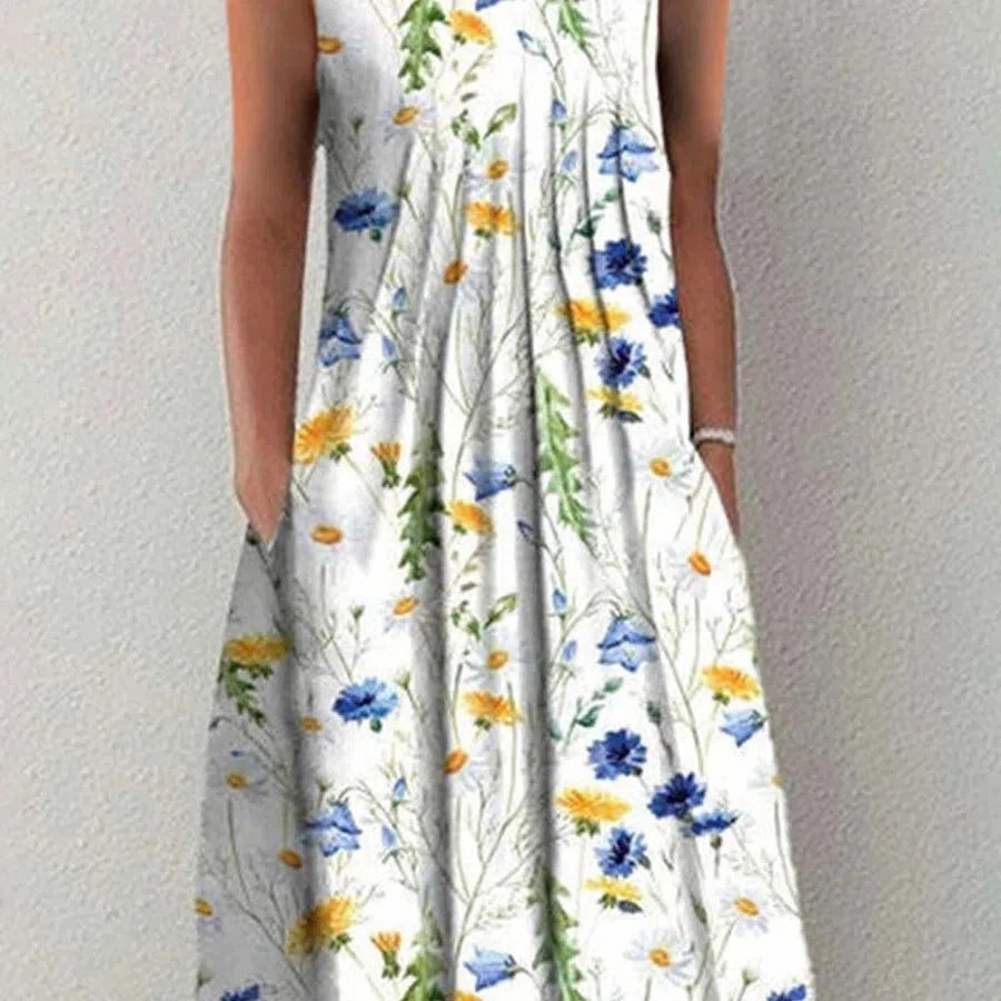 Fashion Elegant Women Dress Loose Casual Dress Printed Design