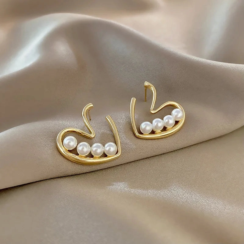 Fashion New Light Luxury Imitation Pearl Drop Earrings for Women