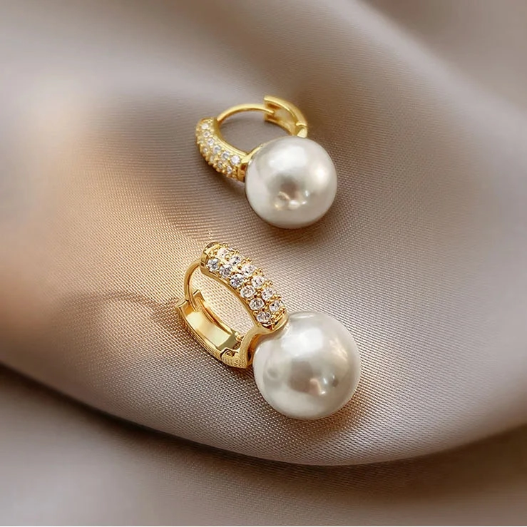 Fashion New Light Luxury Imitation Pearl Drop Earrings for Women