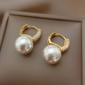 Fashion New Light Luxury Imitation Pearl Drop Earrings for Women