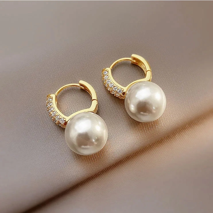 Fashion New Light Luxury Imitation Pearl Drop Earrings for Women