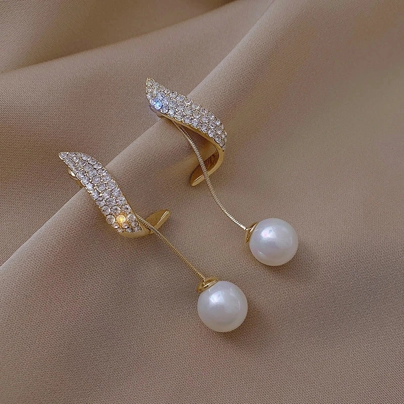 Fashion New Light Luxury Imitation Pearl Drop Earrings for Women