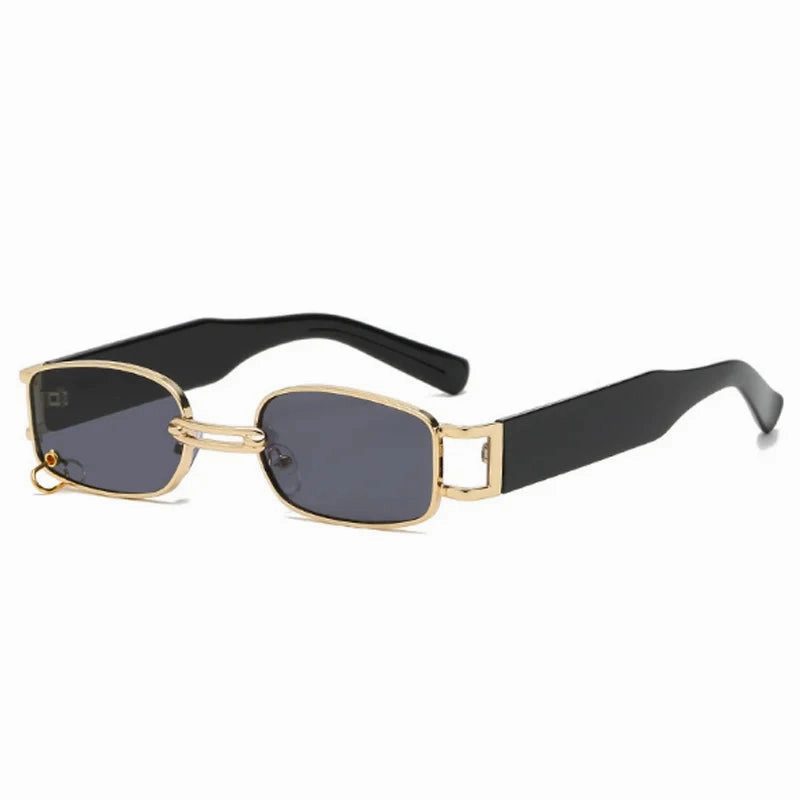 Fashion Punk Square Sunglasses Women Luxury Small Frame Sun Glasses Female Rectangle Metal Mirror Oculos De Sol Feminino