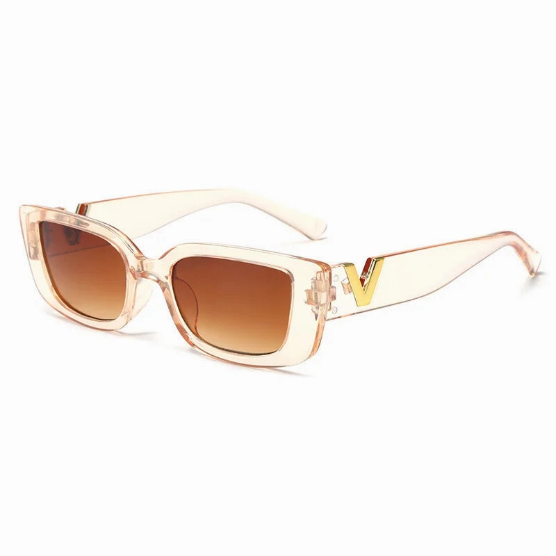 Fashion Rectangle Sunglasses Women Luxury Vintage Small Frame Classic Black Square Eyeglasses Oculos