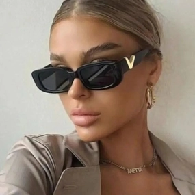 Fashion Rectangle Sunglasses Women Luxury Vintage Small Frame Classic Black Square Eyeglasses Oculos