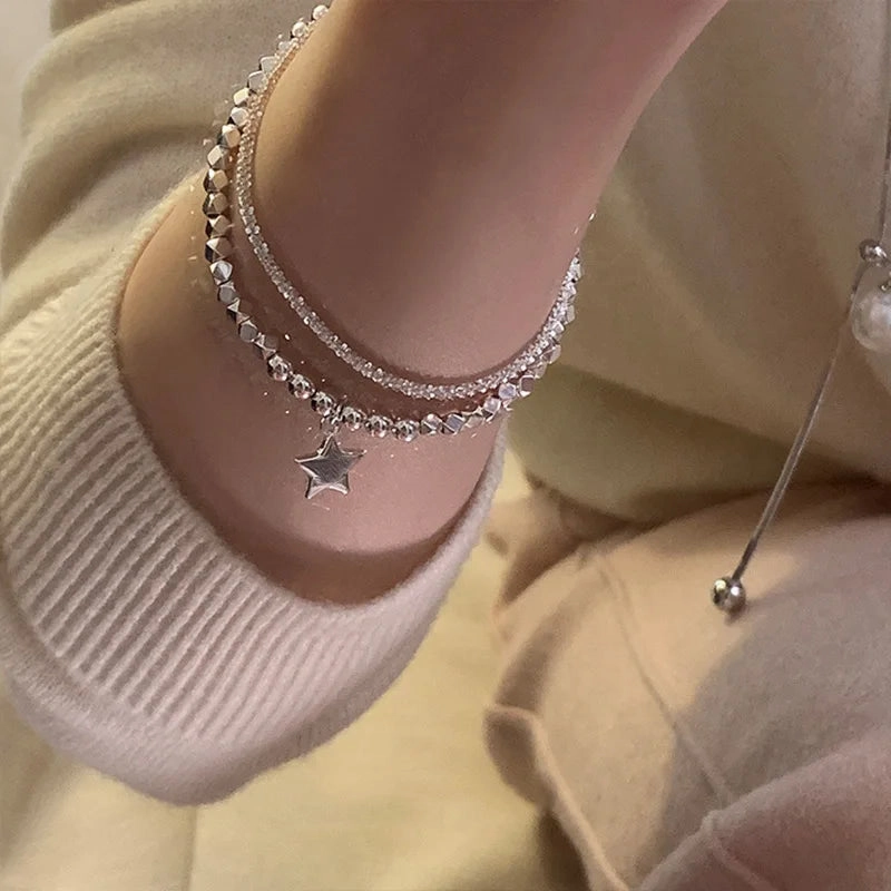Fashion Silver Color Sparkling Adjustable Bracelets for Women Elegant Gypsophila Fine Bracelet Wedding Party Jewelry Gift