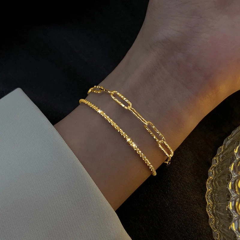 Fashion Silver Color Sparkling Adjustable Bracelets for Women Elegant Gypsophila Fine Bracelet Wedding Party Jewelry Gift