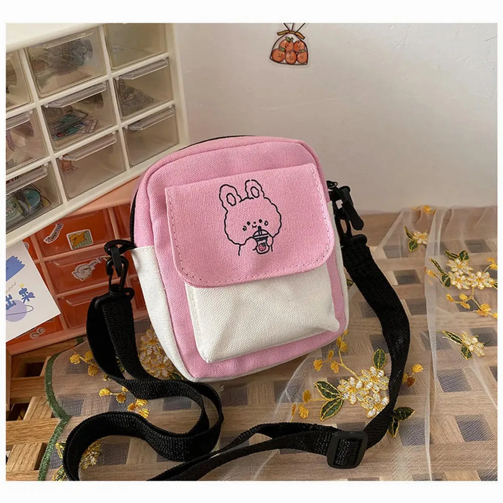 Fashion Small Square Messenger Bag Mini Waterproof Travel Bag Casual Shoulder Bag Men Women Mobile Phone Bag Crossbody Bag