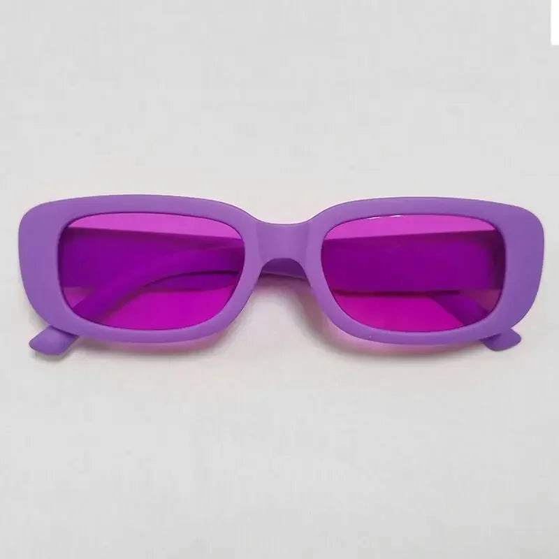 Fashion Sunglasses Classic Retro Square Glasses Women Vintage Eyewear Travel Small Rectangle Anti-Glare Sun Glasses
