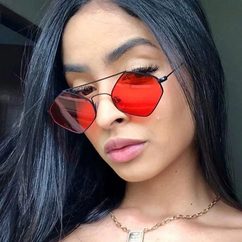 Fashion Vintage Diamond Sunglasses Women Retro Punk Eyeglasses UV400