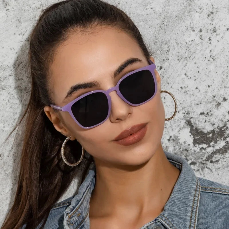 Fashion Vintage Square Sunglasses for Women UV400 Retro Shades