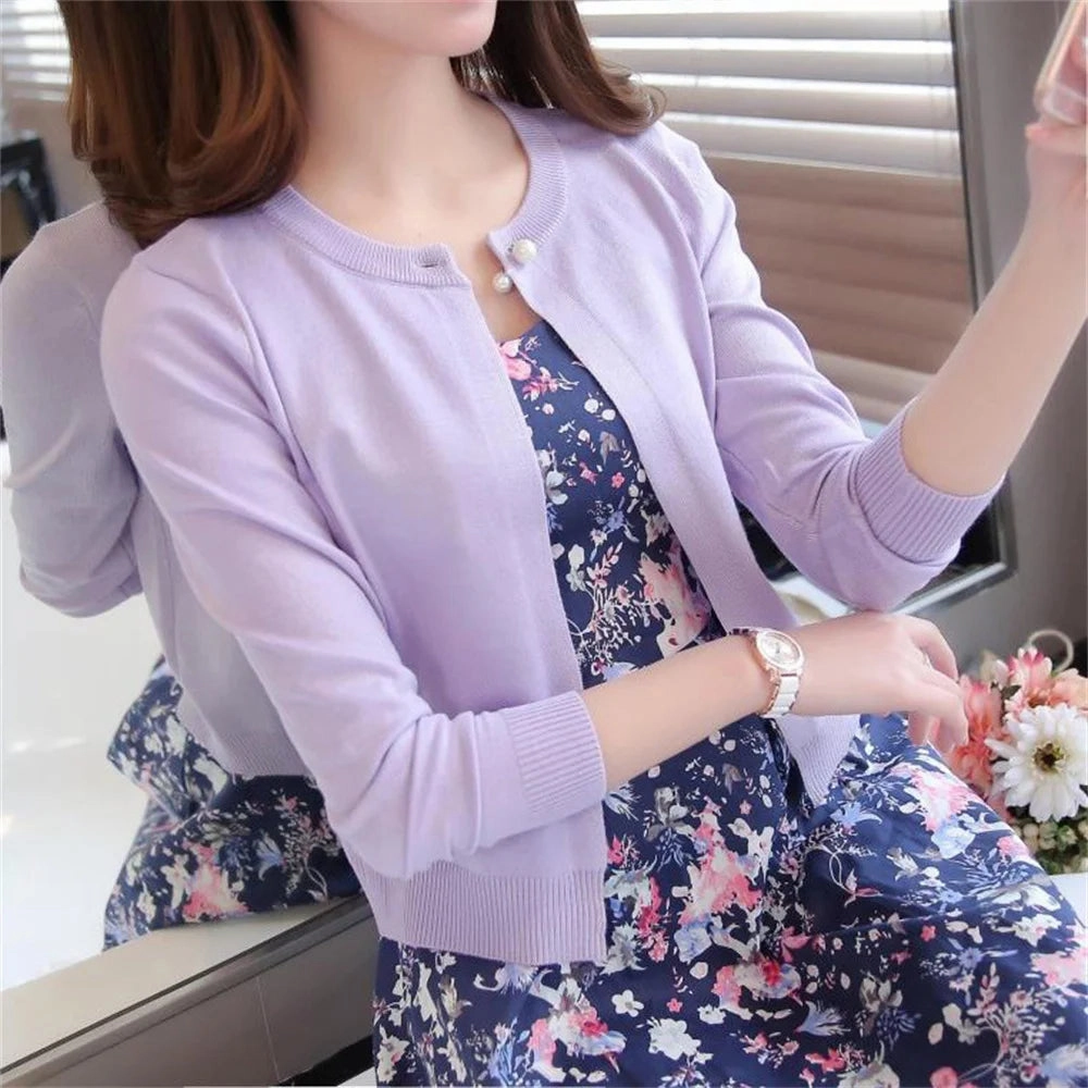 Fashion Women Sweater Cardigan Thin Short Design Cape