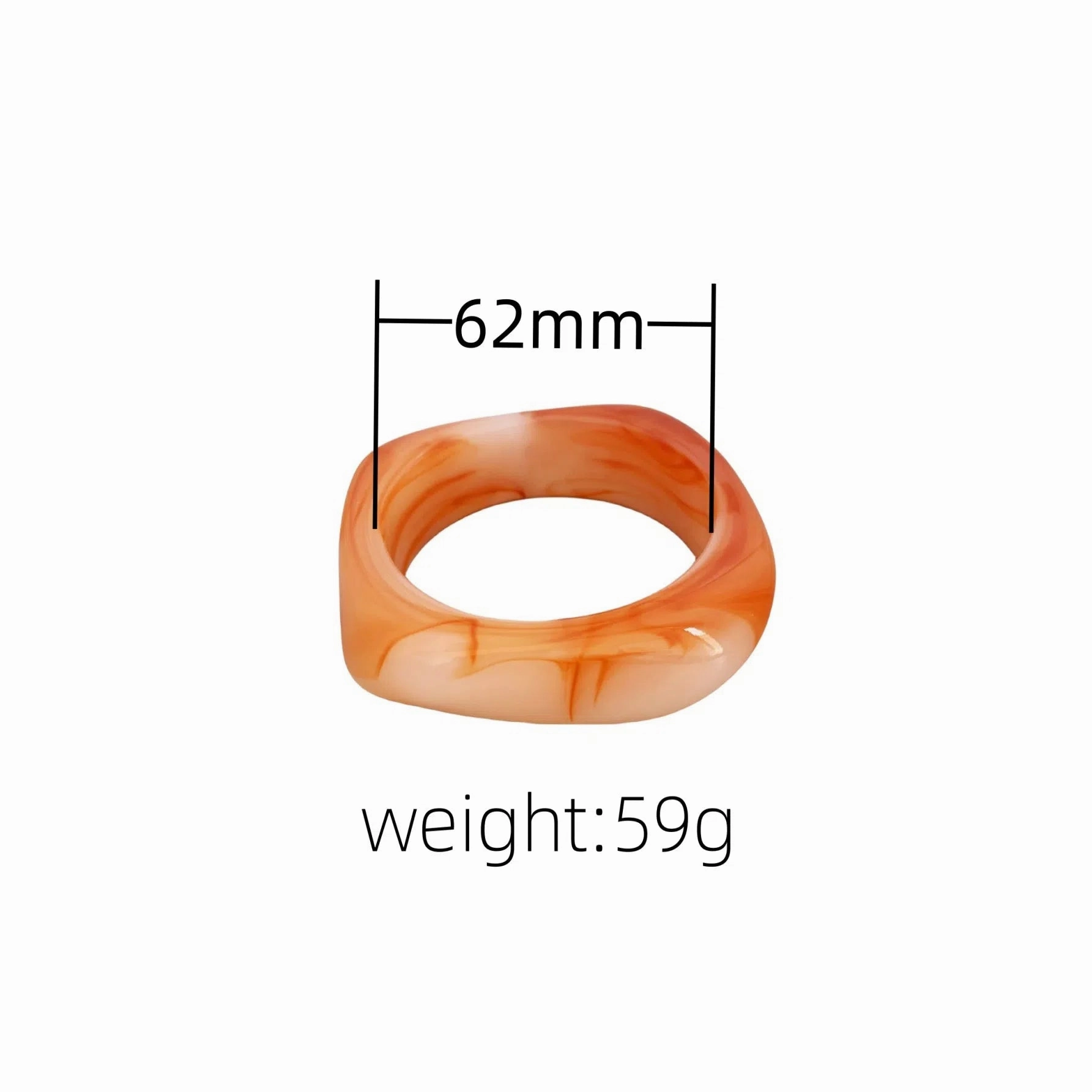 Fashionable and Bold Marble Pattern Acrylic Bracelet for Women