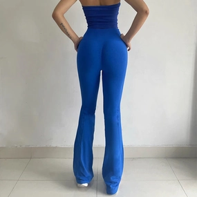 Fast-Drying High-Waisted Yoga Bell-Bottoms Stretch Leggings