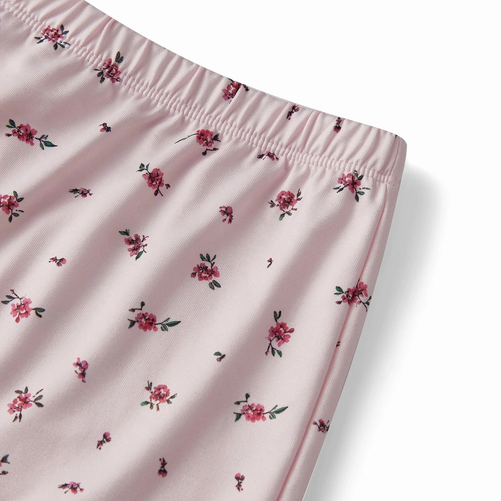 Floral Print Pajamas Sets Women's Lounge Wear Long Sleeve V-Neck Slim Fit Tops & Mini Shorts 2 Pcs Sleepwear for Cozy Nights