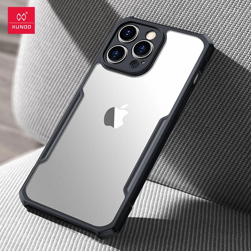 For iPhone 15 Pro Max Case XUNDD Shockproof Transparent Cover