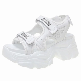 Fujin 8cm Women Sandals Platform Thick Sole Chunky Shoes