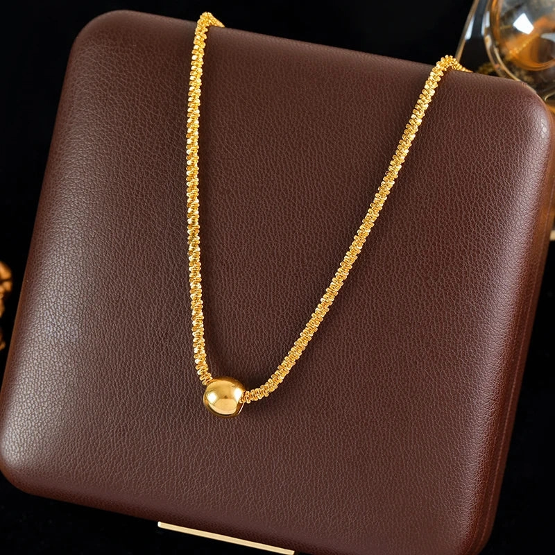 GANEMLY 316L Stainless Steel Starfish Pendant Necklace Women