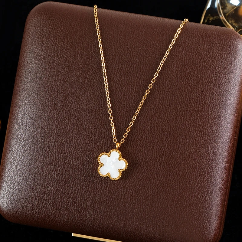 GANEMLY 316L Stainless Steel Starfish Pendant Necklace Women