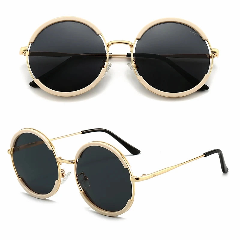 GCV Hot Sale Classic Polarized Round Frame Sunglasses