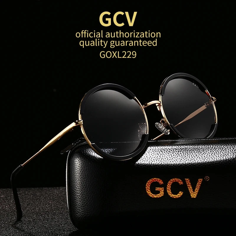 GCV Hot Sale Classic Polarized Round Frame Sunglasses