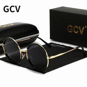 GCV Hot Sale Classic Polarized Round Frame Sunglasses