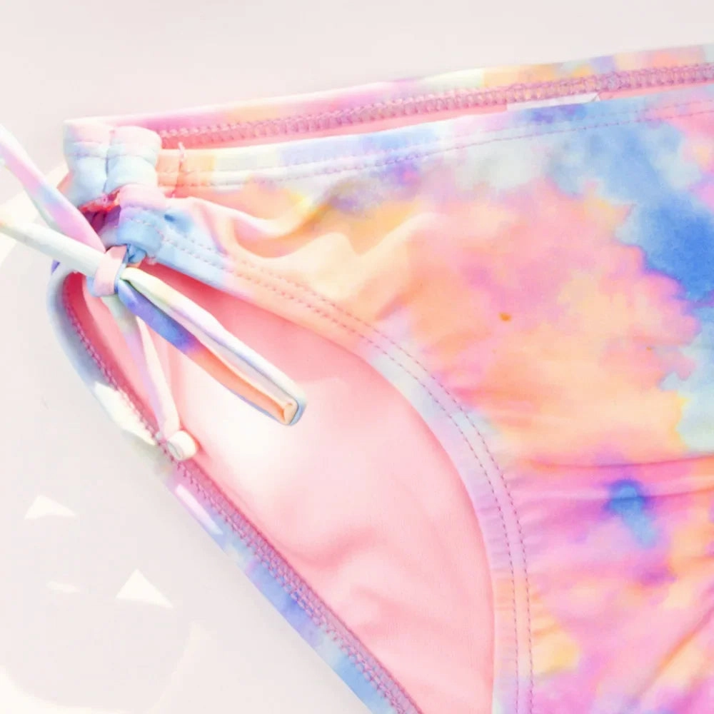 Girl Swimwear Two Pieces Swimsuits Girls Bikini Sets Kids Bathing Suits Children Beach Biquini Girl Bikinis Swimming Wear 6-14Y