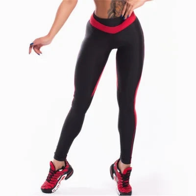 Heart Shape Leggings Women New Red Black Color High Waist