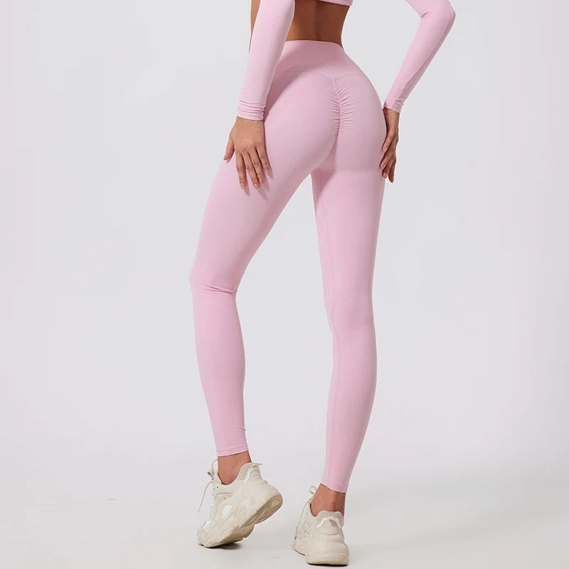 Hearuisavy High Waist Workout Leggings Quick-Dry Yoga Pants