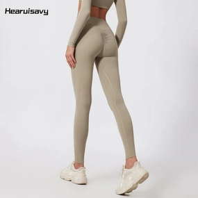 Hearuisavy High Waist Workout Leggings Quick-Dry Yoga Pants