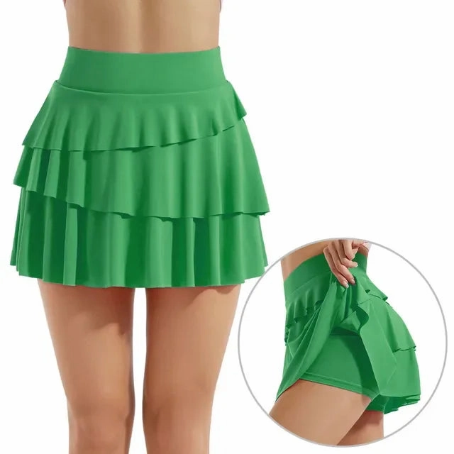 Hide Women Sports Tennis Skirts Skirt Fitness Shorts High Waist Athletic Quick Dry Skort with Pocket for Active Lifestyles