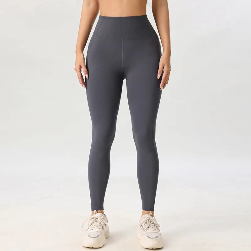 High Elastic Breathable Sportswear Ladies Leggings with Pocket