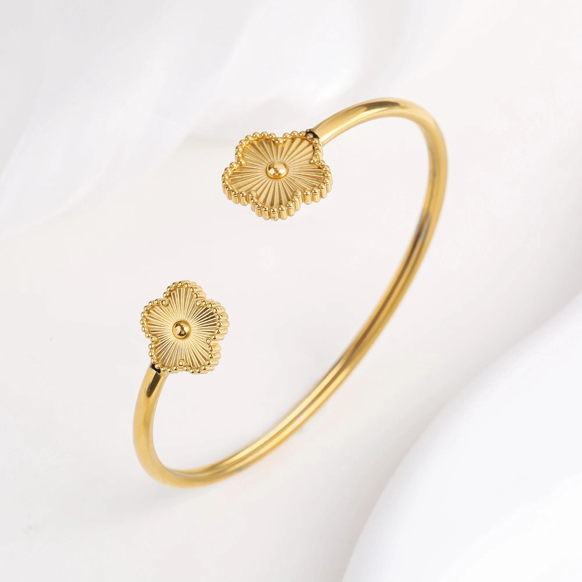 High Quality Luxury Stainless Steel Botanical Jewelry Set for Women
