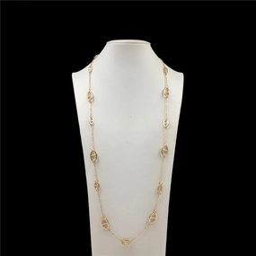High Quality Sweater Necklace Gold Color Long Chain Jewelry