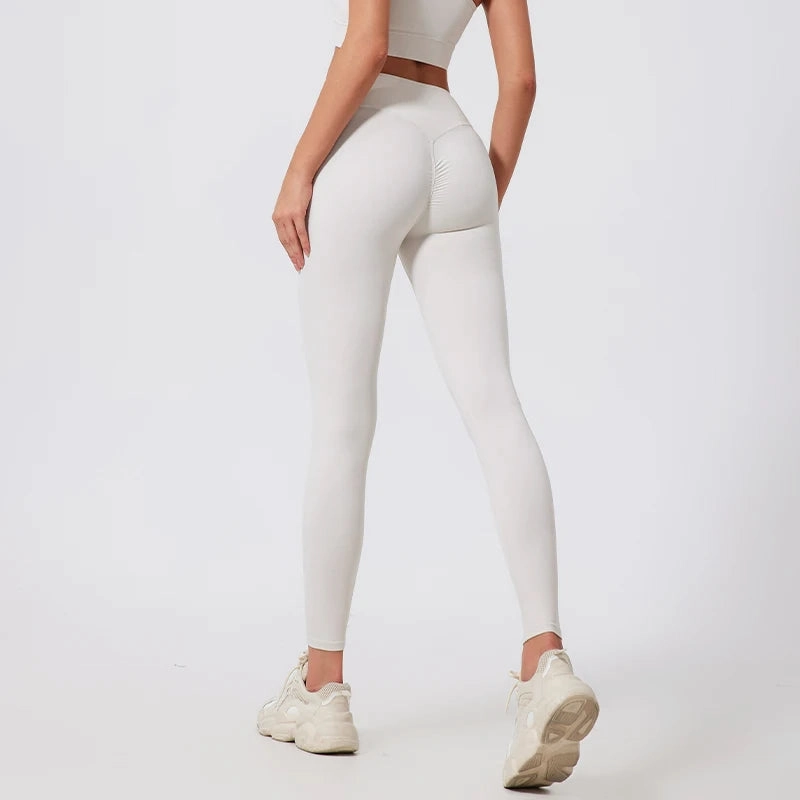 High Waist Quick-Dry Fitness Leggings for Women - Breathable, Compressed, and Anti-Wrinkle Tights for Yoga, Running, and Gym Workouts