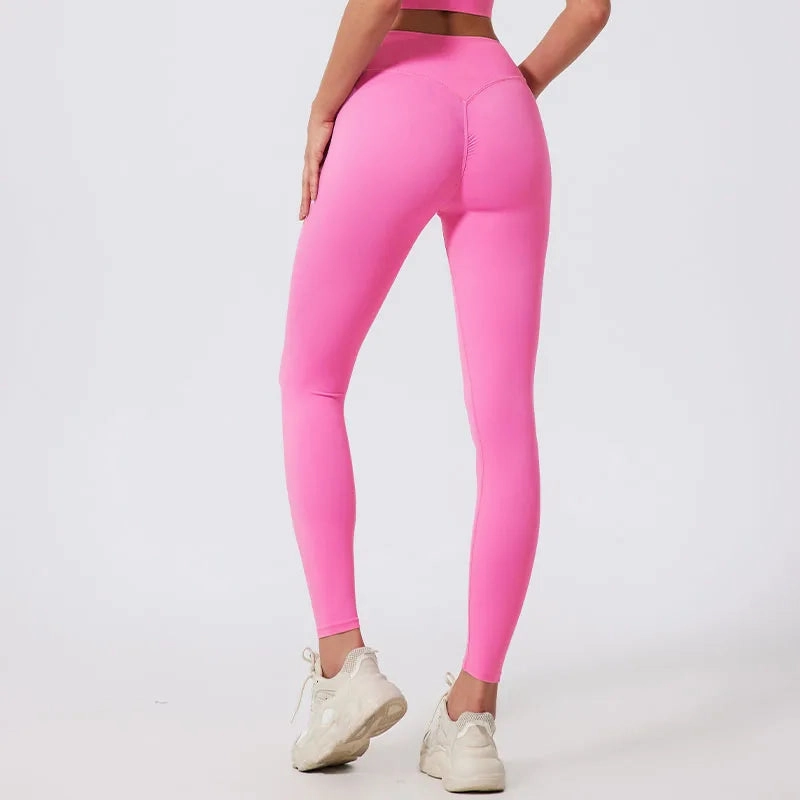 High Waist Quick-Dry Fitness Leggings for Women - Breathable, Compressed, and Anti-Wrinkle Tights for Yoga, Running, and Gym Workouts